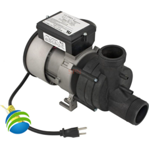 Garden Tub Pump, Bath, Vico Power WOW, 1.0hp, 115v, w/Air Sw. & Cord