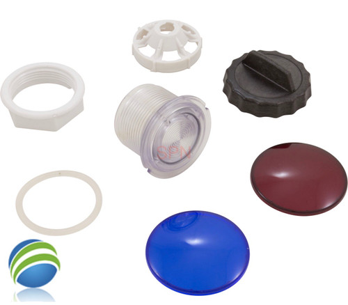 Light Wall Fitting, Waterway, 2-5/8" Hole Size, Front Access, w/Wrench Light Wall Fitting, Waterway, 2-5/8" Hole Size, Front Access, w/Wrench