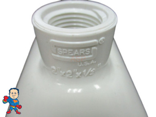 Reducing Tee, 2" Slip x 2" Slip x 1/2", Female Pipe Thread Reducing Tee, 2" Slip x 2" Slip x 1/2", Female Pipe Thread