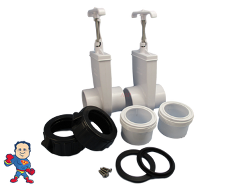 2X Hot Tub Spa 2" Split Nut Slice & Union Kit for Heater Gasket Video How To 2X Hot Tub Spa 2" Split Nut Slice & Union Kit for Heater Gasket Video How To