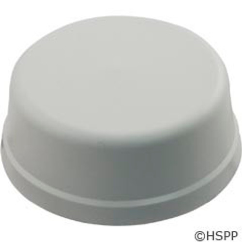 Air Button,Herga,Mushroom, 1/4"hs, 2-9/16"fd, w/o Tubing,Wht