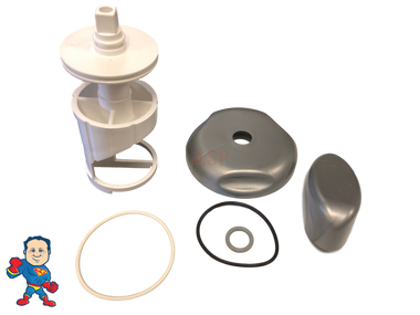 Diverter Valve 4" Kit JACUZZI® Premium Spa O-Rings Cap Handle Stem Hot Tub