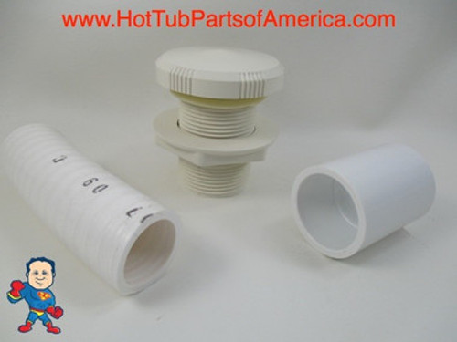 Air Control Valve Notched Off White 1" Kit Spa Garden Bath Tub Video How To Air Control Valve Notched Off White 1" Kit Spa Garden Bath Tub Video How To