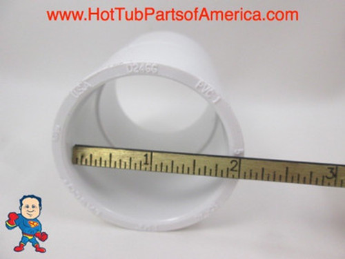 Set of 3 Hot Tub Spa 1 1/2" Slip X 1 1/2 Slip Coupler PVC Fitting How To Video