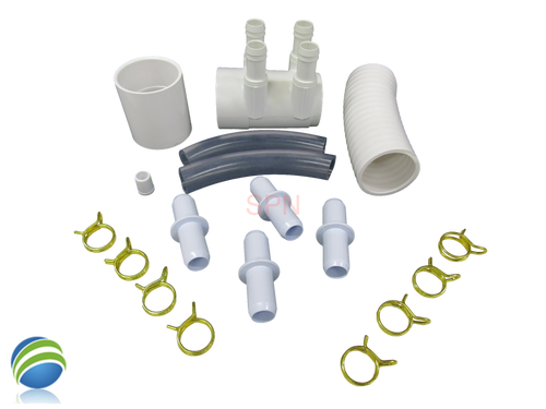 Manifold Hot Tub Spa 2" Slip x Dead End x (4) 3/4" Coupler Kit Video How To