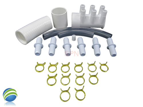 Manifold Hot Tub Spa Dead End x 2" Slip (6)3/4" Coupler Kit Video How To