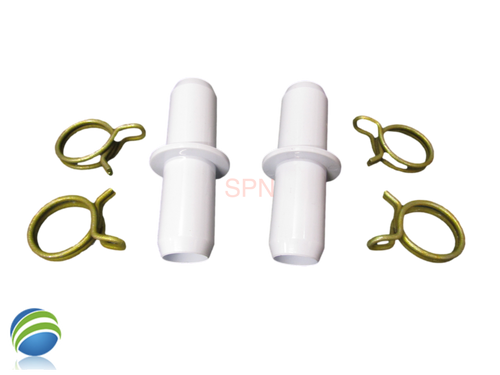 Kit (2) Spa Hot Tub Part 3/4" Barb & Clamps Repair Coupler 1" OD, 3/4" ID Pipe Kit (2) Spa Hot Tub Part 3/4" Barb & Clamps Repair Coupler 1" OD, 3/4" ID Pipe