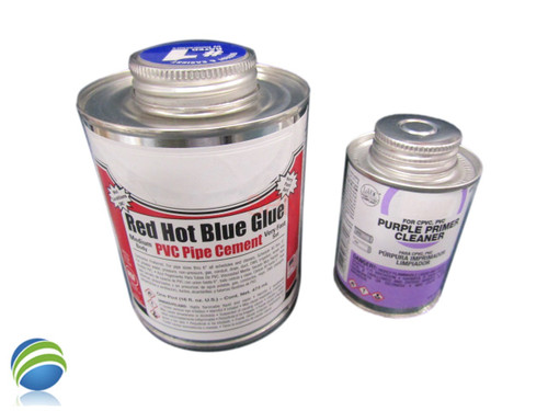 PVC Red Hot Blue Glue 16oz and Purple Primer  4oz Hot Tub Spa Video PVC Red Hot Blue Glue 16oz and Purple Primer  4oz Hot Tub Spa Video
