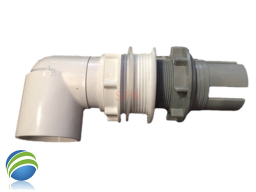 Sundance 2" Filter Pipe Assembly Kit with Street Ell, Wall Fitting & Compression Nut