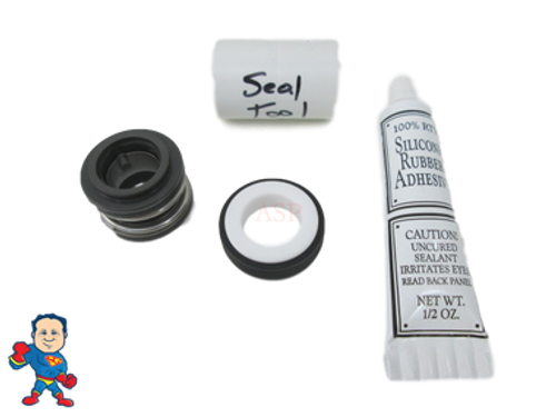 Spa Hot Tub Pump Seal & (2) Bearing Kit for 2.5HP Pump that fits Intertek 2009+ Jacuzzi®  Premium or Sundance® Video How To