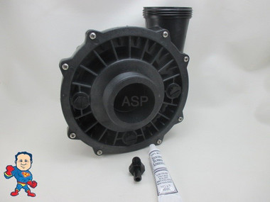 Waterway Spa Hot Tub Pump Wet End 2" X 2" 56 Frame 3 HP Executive Bleeder Barb Kit