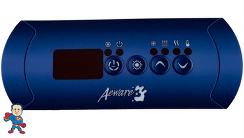 Overlay, Aeware, IN.XE, in.k200, 4 Button, (1) Pump, Light, Temp Overlay, Aeware, IN.XE, in.k200, 4 Button, (1) Pump, Light, Temp