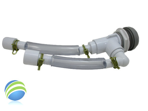 Hot Tub Spa Part Gray Waterfall Valve RENU Kit with (3) Straight (1) 90 Barbs Video How To