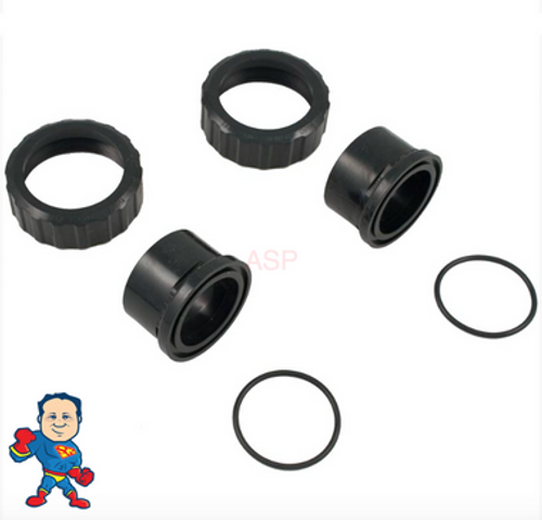 Pump Union, Hayward, 2" Theaded x 1-1/2" Slip or 2" Spigot Set of (2) SP1500 Pump Union, Hayward, 2" Theaded x 1-1/2" Slip or 2" Spigot Set of (2) SP1500