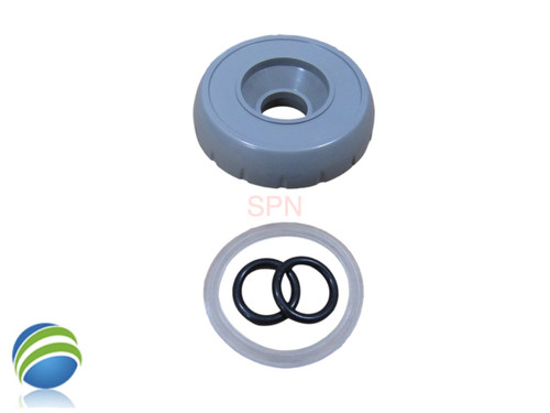 Cover & O-Ring Kit, Cap, HydroAir , Waterfall Control Valve, 1", Gray, Measures 2 1/2" Wide Cover & O-Ring Kit, Cap, HydroAir , Waterfall Control Valve, 1", Gray, Measures 2 1/2" Wide