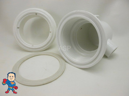 4 1/2" Wide Face Jet Body, Waterway, Power Series, Short Body Jet, Water 3/4" Slip, Air 3/8" Barb 4 1/2" Wide Face Jet Body, Waterway, Power Series, Short Body Jet, Water 3/4" Slip, Air 3/8" Barb