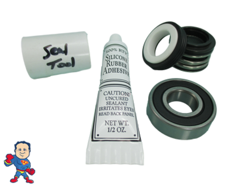 Jacuzzi Bracketless (8) Mount Piranha Pump Seal Parts Kit with Silicon & (1) Bearing Jacuzzi Bracketless (8) Mount Piranha Pump Seal Parts Kit with Silicon & (1) Bearing