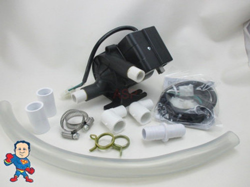 Retrofit Kit Pump Circulation Grundfos 115v 3/4" Barb 12-18 GPM New Style
 This kit comes with 18" of Clear 3/4" Tubing, (1) 3/4" Barbed Coupler, (2) Roto Clamps, (2) Worm Clamps, (2) 3/4" Street 90's and (2) 3/4" Slip x slip couplers and the wiring conversion kit to make it an Amp plug.. Retrofit Kit Pump Circulation Grundfos 115v 3/4" Barb 12-18 GPM New Style
 This kit comes with 18" of Clear 3/4" Tubing, (1) 3/4" Barbed Coupler, (2) Roto Clamps, (2) Worm Clamps, (2) 3/4" Street 90's and (2) 3/4" Slip x slip couplers and the wiring conversion kit to make it an Amp plug..