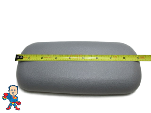 Gray Neck Pillow, 9 1/2" x 4 1/4",  6-1/2" Tabs, Infinity, Raindance, Four Winds, Premier, Serenity, Dimension One