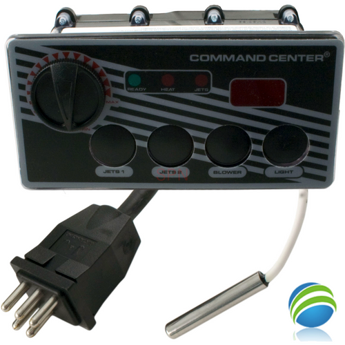 Analog Topside Control, Air, Tecmark, 115V, 4-Button, Temp Display w/10' Cable & Overlay, Command Center