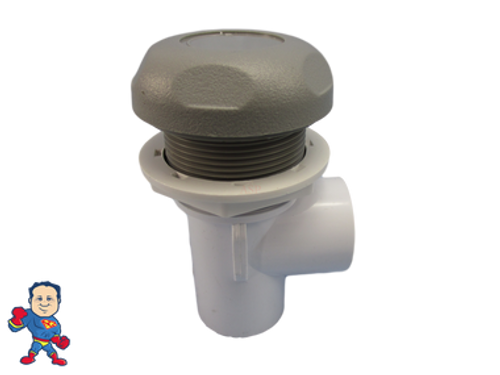 Valve, Waterfall or Neck Jet Control, On/Off Valve, CMP, 1" Slip x 1" Slip Single Port, Gray Valve, Waterfall or Neck Jet Control, On/Off Valve, CMP, 1" Slip x 1" Slip Single Port, Gray