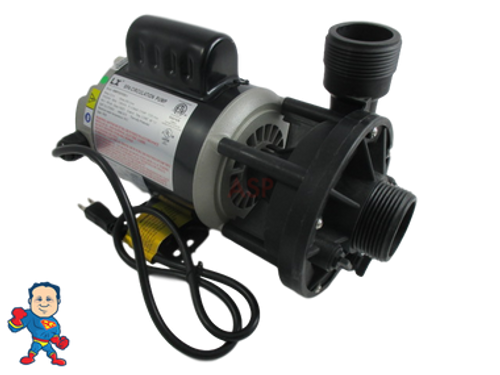 Circulation Pump, LX 48WTC, 1/8HP, 115 or 230V, 1.6 or 0.8A, 1-1/2"MBT, Side Discharge Circulation Pump, LX 48WTC, 1/8HP, 115 or 230V, 1.6 or 0.8A, 1-1/2"MBT, Side Discharge