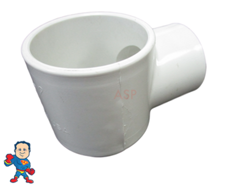 Adapter Fitting, 1" Slip 90, Slides onto 1" Air Control Valve, Blower Attachment