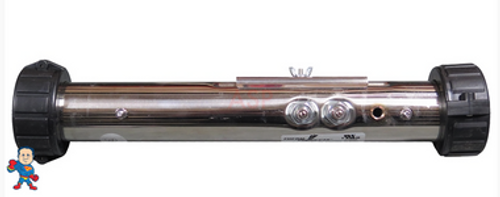Heater, Flo Thru, Jacuzzi Premium, J-200 Series, 15" x 2", 230v, 5.5kW, with Pinch Plate Heater, Flo Thru, Jacuzzi Premium, J-200 Series, 15" x 2", 230v, 5.5kW, with Pinch Plate
