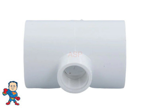 Tee, 2"slip x 2"slip x 3/4" Female Pipe Thread Tee, 2"slip x 2"slip x 3/4" Female Pipe Thread