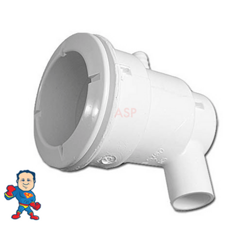 Jet Body, Waterway, Old Style, Poly Jet, Air 3/8" Barb x Water 1/2" Slip, Ell Jet Body, Waterway, Old Style, Poly Jet, Air 3/8" Barb x Water 1/2" Slip, Ell