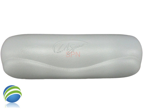 LA Spa Hot Tub Neck Pillow 1 Tab 12" X 4 3/8" Gray with La Spa Logo LA Spa Hot Tub Neck Pillow 1 Tab 12" X 4 3/8" Gray with La Spa Logo