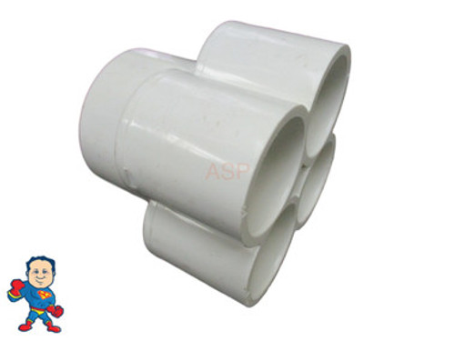 Water Manifold, 1" Slip, 4 Port, Transition, 1-1/2" Slip Water Manifold, 1" Slip, 4 Port, Transition, 1-1/2" Slip