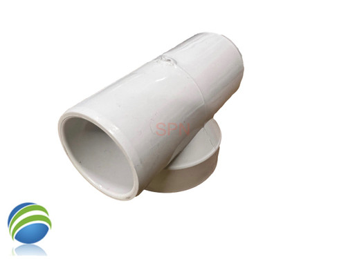 Jacuzzi Style Tee, 1" Slip x 2" Slip x 1" Slip, Short Socket