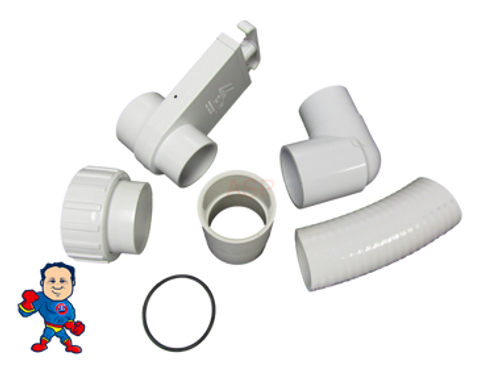 Hot Tub 2" 90° Pump Union To Plumbing Glue Connection Kit