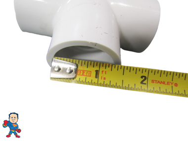 Small Diverter Valve, Hydro-Air,  Hydroflow, 1" Slip x 1" Slip x 1" Slip , 2 Port, Gray