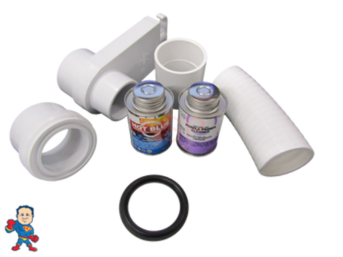 Hot Tub 2" Heater Union Slice To Plumbing Connect Kit