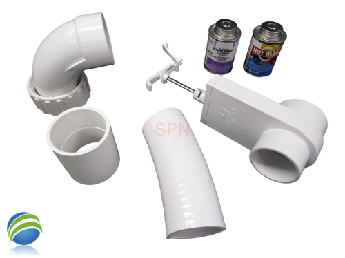 Hot Tub 2" Sweep Pump Union To Plumbing Glue Connection Kit