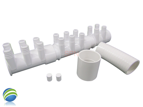 Water Manifold, Base Kit,  2" with (16) 3/4" Outputs & Coupler Video How To