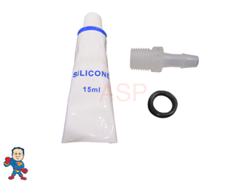 Stronger Pump Bleeder Barb Kit, Watkins, Wavemaster, XP2, XP2E, LX, 1/4" Barb x 1/4"Npt