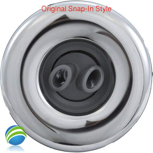 Poly Storm 4" Snap In Jet, large Face, Twin Rotational, SS/Gray - Original Style