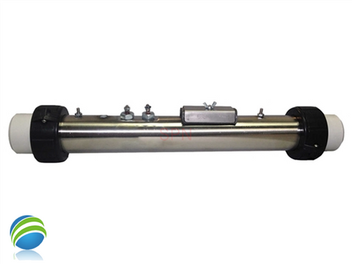 Spa Builders / Hercules / HydroQuip 5.5 KW Flow Thru Heater Assembly, 15", Less Pressure Switch Spa Builders / Hercules / HydroQuip 5.5 KW Flow Thru Heater Assembly, 15", Less Pressure Switch