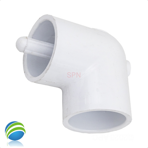 Waterway 1-1/2" 90 Degree Ell Elbow w/ Thermowell, Slip Waterway 1-1/2" 90 Degree Ell Elbow w/ Thermowell, Slip