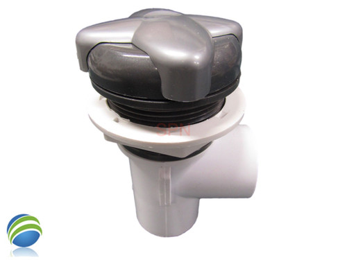 Star Handle Valve , Waterfall or Neck Jet Control, On/Off Valve, Silver and Graphite, 1" Slip x 1" Slip, Single Port Star Handle Valve , Waterfall or Neck Jet Control, On/Off Valve, Silver and Graphite, 1" Slip x 1" Slip, Single Port