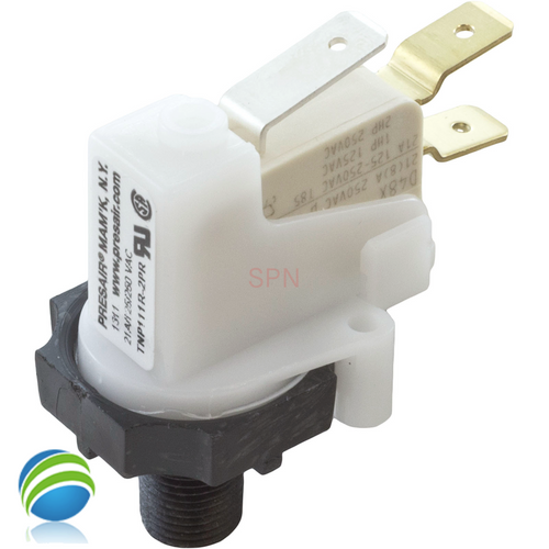 Tinytrol Pressure Switch, 2 Psi, 21 Amp, Non-Adjustable