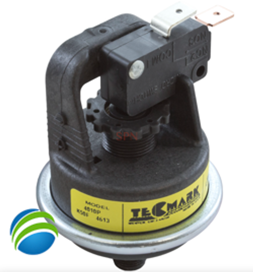 Pressure Switch ,25A, Tecmark, 1/8"mpt, SPNO, Plastic Pressure Switch ,25A, Tecmark, 1/8"mpt, SPNO, Plastic