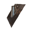 Dakplaat lood 45-60° Ø 80 mm Enkelwandig RVS