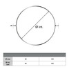Geometrische tekening - Muurbeugel diameter 100 mm