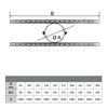 Geometrische tekening - Verdiepingsondersteuning lang 175 mm voor EW 175 mm en DW 125 mm
