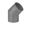 Bocht 30 graden diameter 150 mm Dikwandig staal grijs