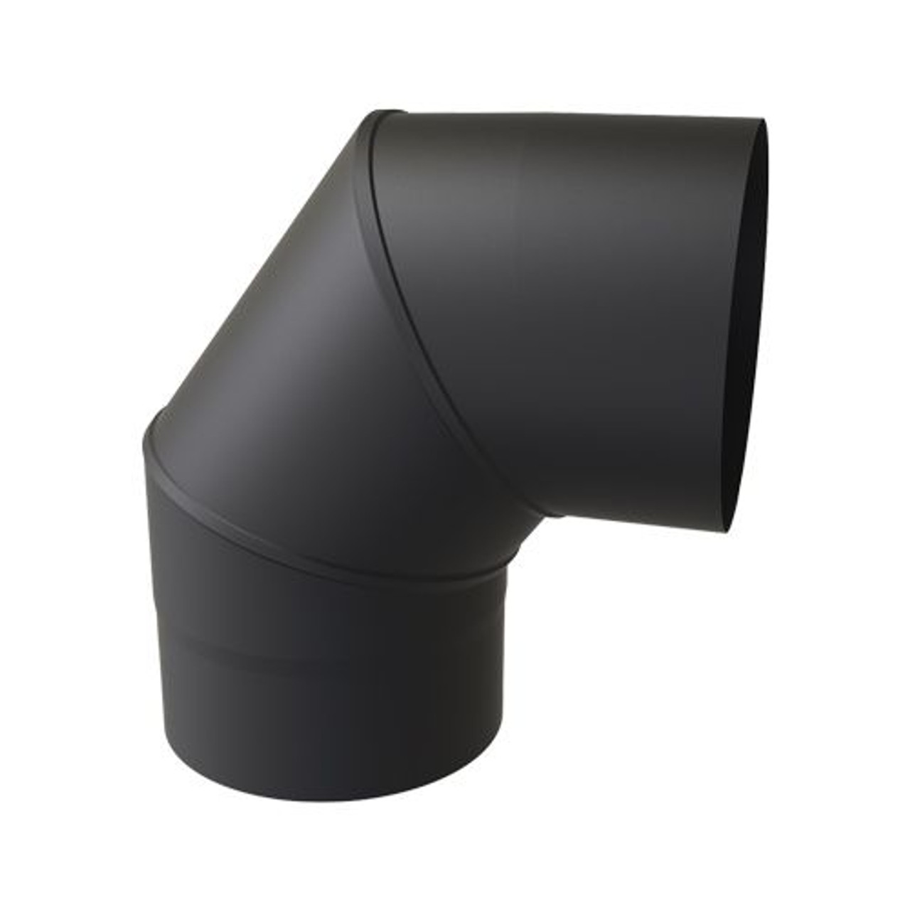 Vlek Wonderbaarlijk Kust Kachelbuis bocht 90° Ø 125mm EW RVS zwart | Heating World